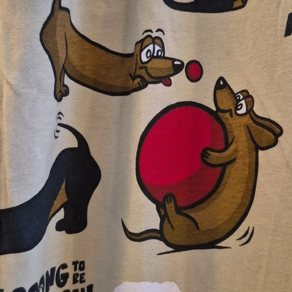 Lazy One Womens PJ Pants Large Wiener Dog Dachshund Sleeper Loungewear Comfy - Picture 6 of 13